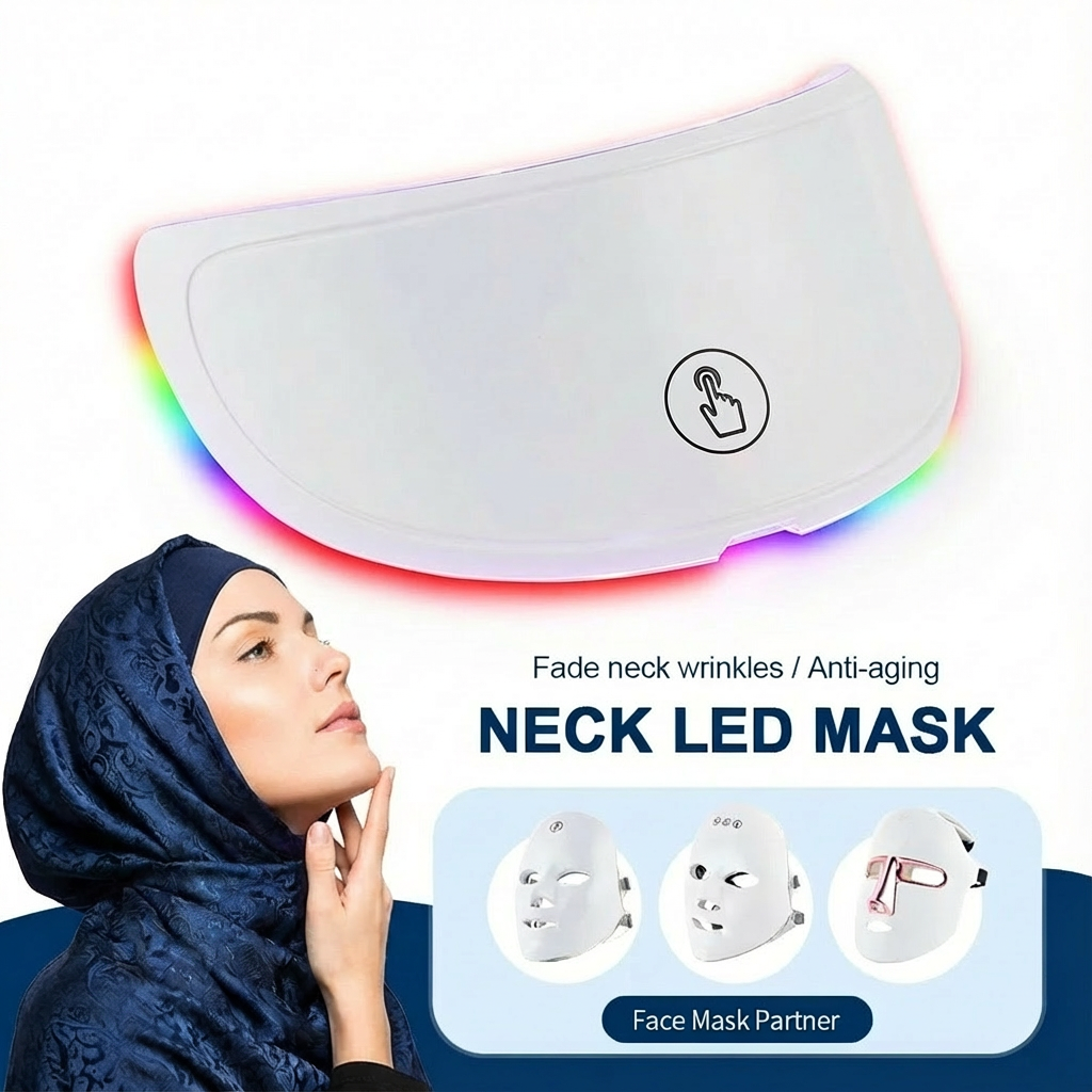 LED Face Neck Mask Rechargeable LED Photon Beauty Machine Facial Rejuvenation SPA Skin Care Tool