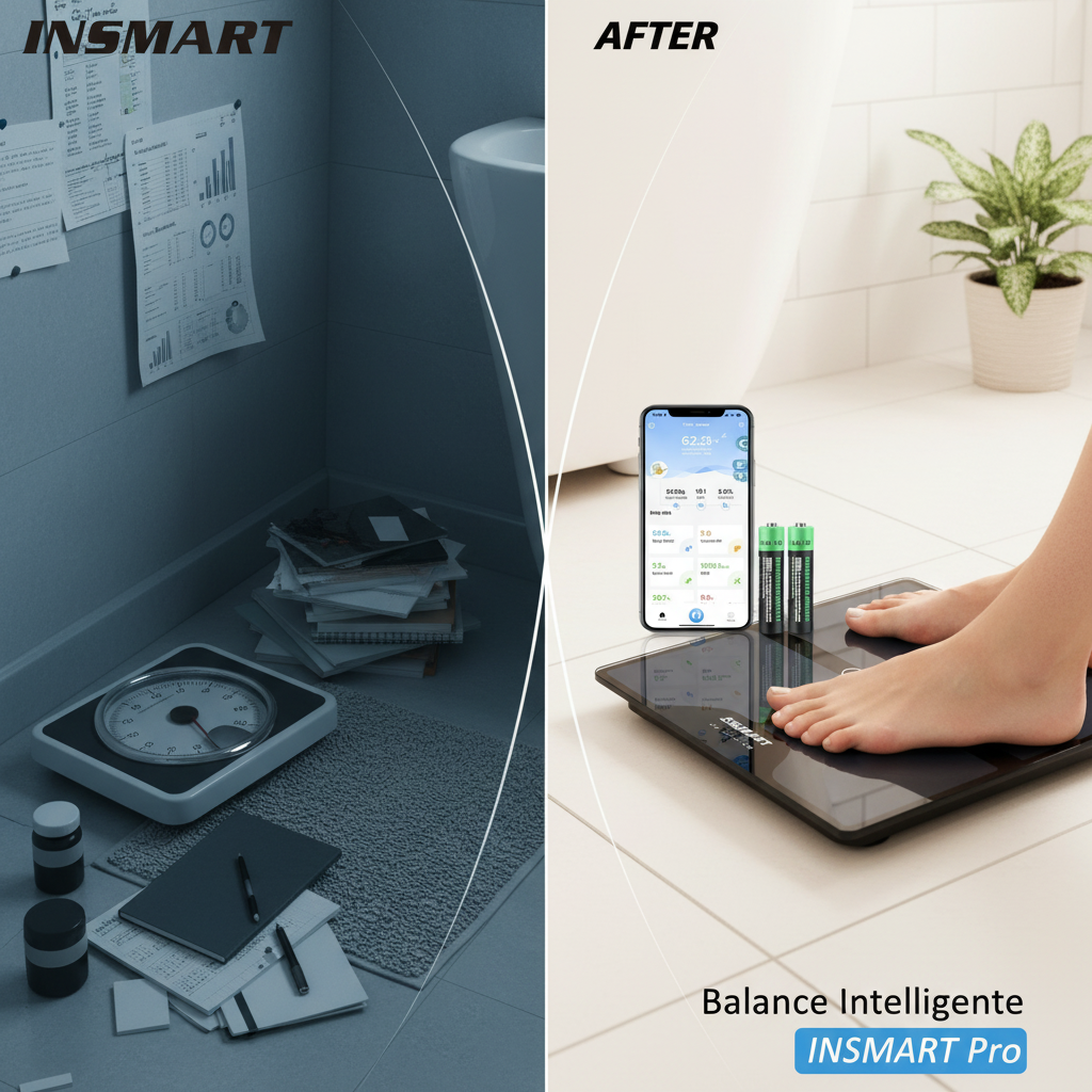 INSMART Digital Weight Scale Person Body Balance Inteligente Adult 180kg Smart Body Fat Professional Scales Bioimpedance Scale
