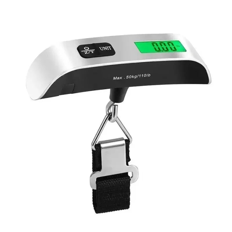 Balance de Voyage Numérique Portable pour Bagages - 110lb/50kg avec Écran LCD, Outil de Pesée Électronique de Poche Compact