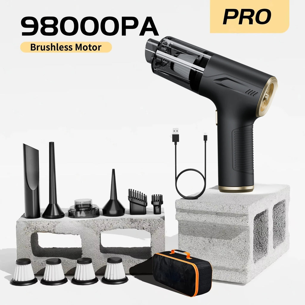 CENRR 98000PA aspirateur de voiture Portable sans fil nettoyeur puissant forte aspiration Machine de nettoyage à main pour appareil ménager
