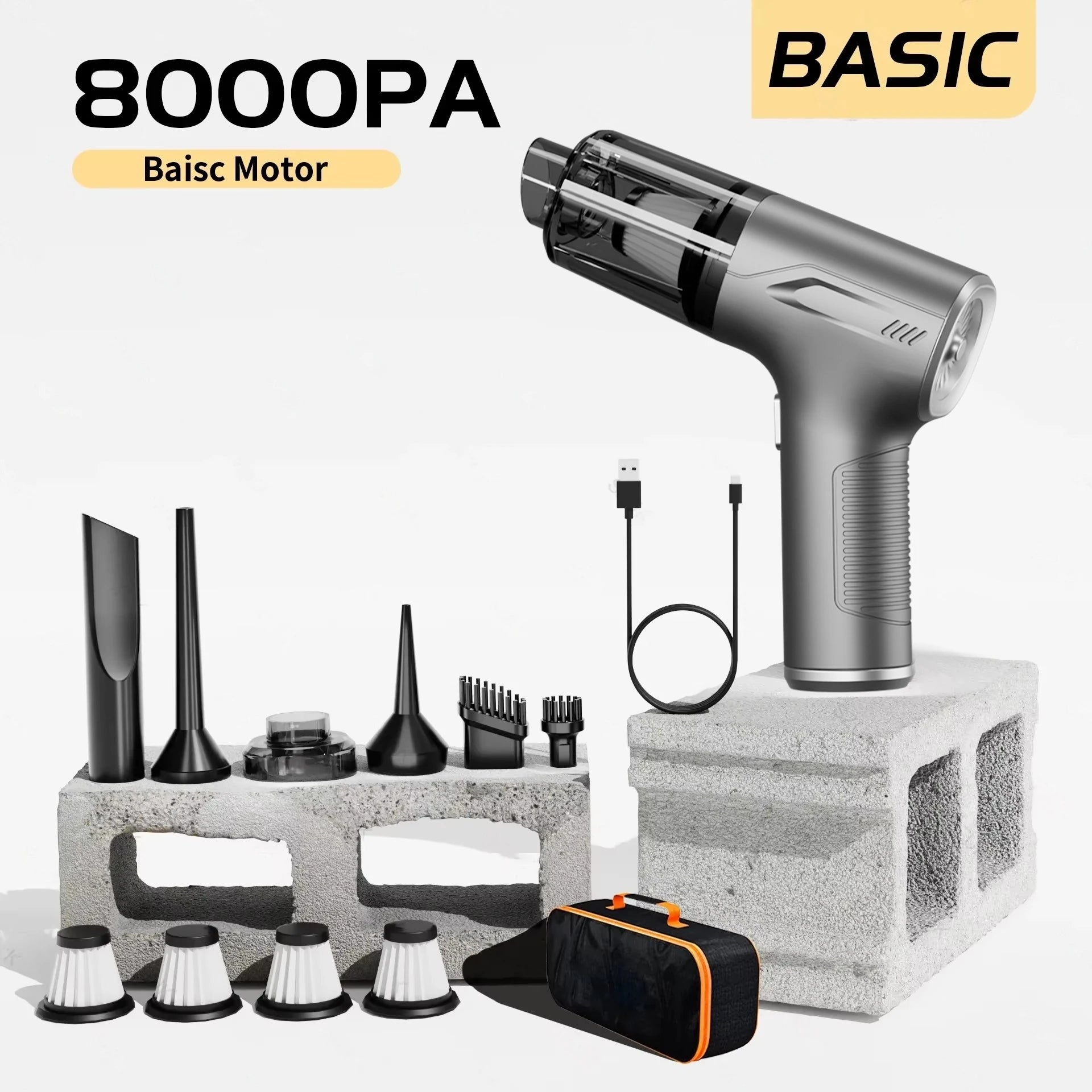 CENRR 98000PA aspirateur de voiture Portable sans fil nettoyeur puissant forte aspiration Machine de nettoyage à main pour appareil ménager