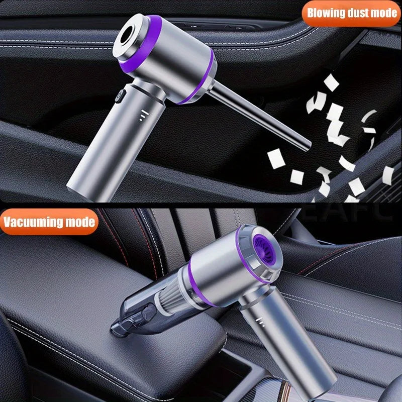 Aspirateur portatif sans fil pour voiture, 30000Pa, avec moteur sans balais, 4 en 1, pour clavier, maison, animal de compagnie et voiture