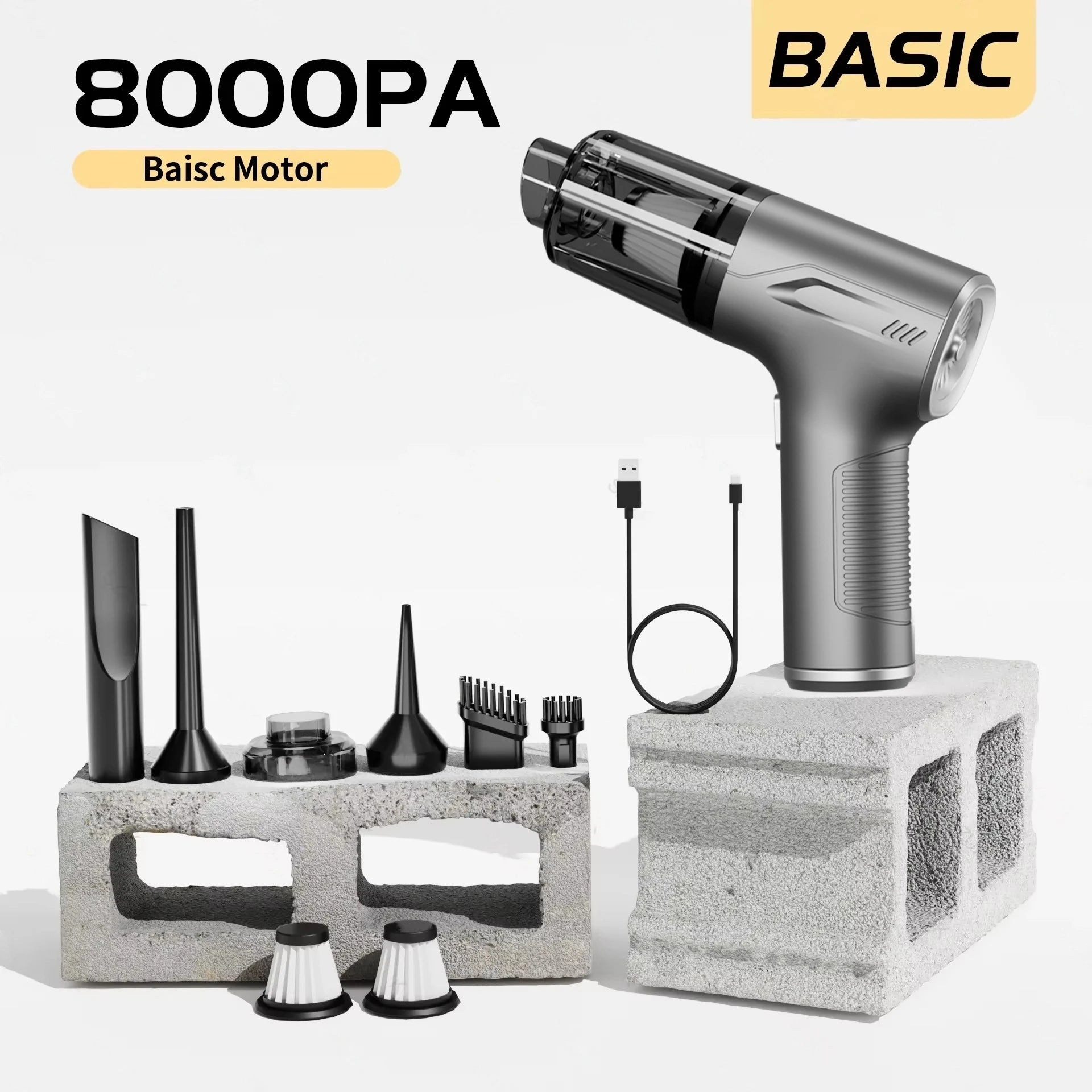 CENRR 98000PA aspirateur de voiture Portable sans fil nettoyeur puissant forte aspiration Machine de nettoyage à main pour appareil ménager