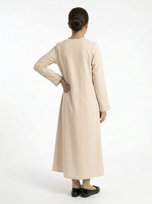 Abaya Beige Ado - Profil