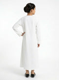 Abaya Blanc Ado - Face
