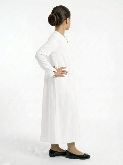Abaya Blanche Classique Jeune Fille
