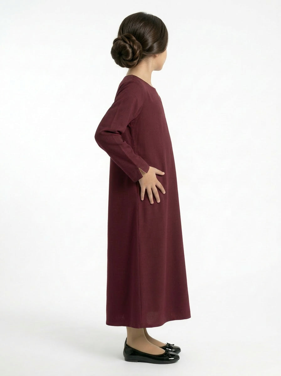 Abaya Bordeaux Ado - Profil