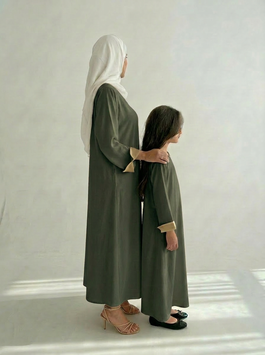 Duo Mère & Fille Kaki