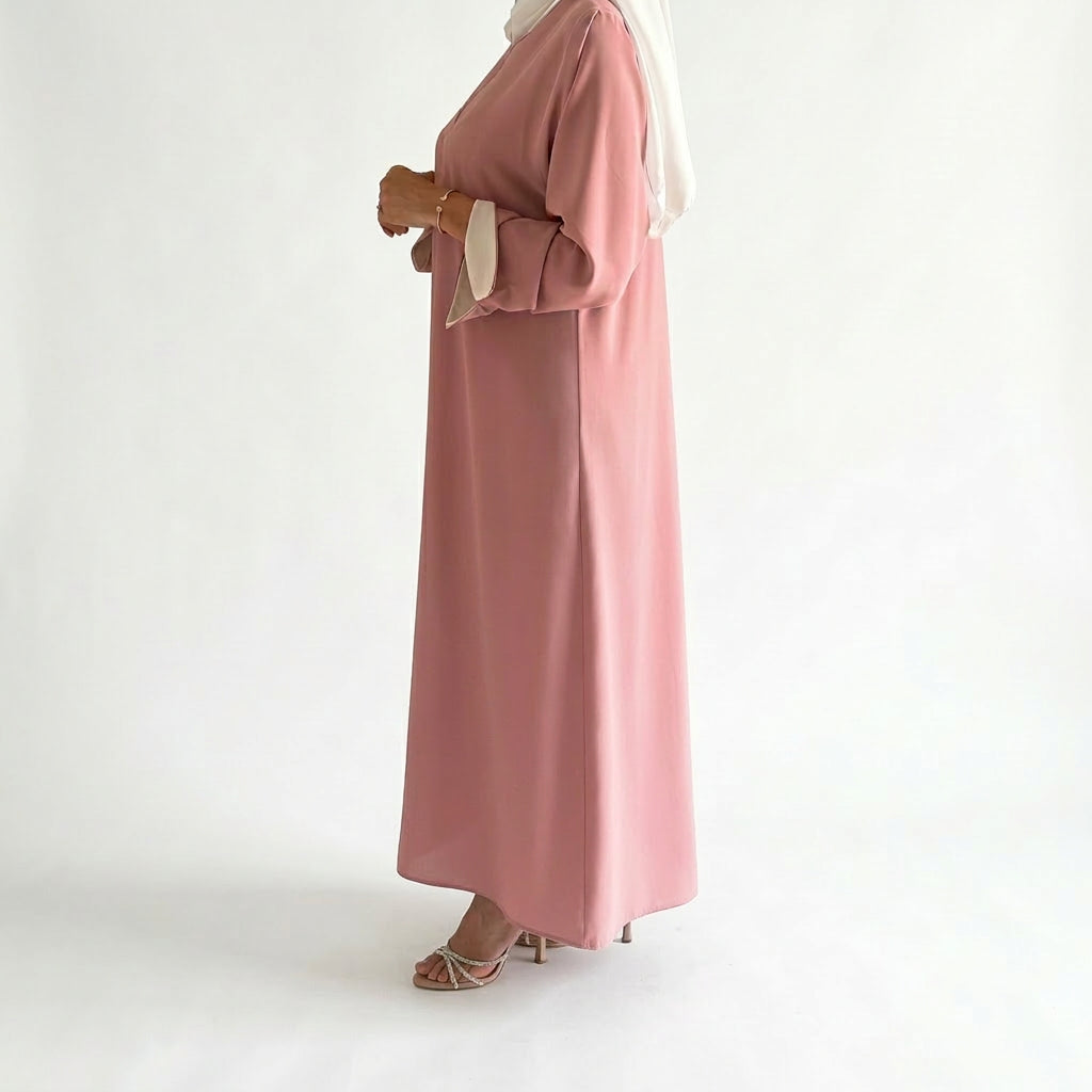 Abaya Rose Classique vue 2