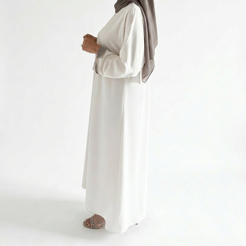Abaya Beige vue 2